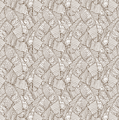 Modern roller blind con estampado de hojas de palma