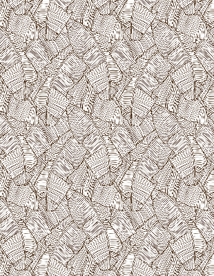 Modern roller blind con estampado de hojas de palma