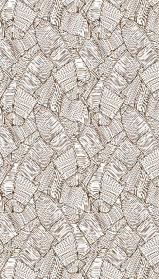 Modern roller blind con estampado de hojas de palma