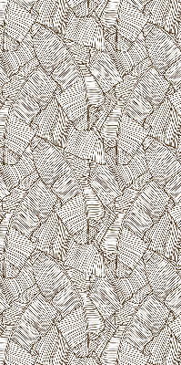 Modern roller blind con estampado de hojas de palma