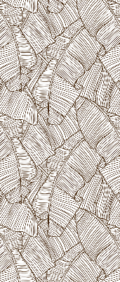 Modern roller blind con estampado de hojas de palma