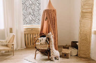 Modern roller blind con estampado de hojas de palma