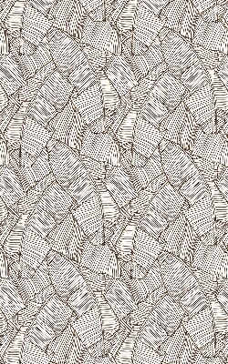Modern roller blind con estampado de hojas de palma