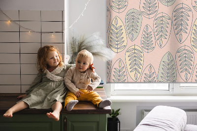 Modern roller blind con láminas de colores