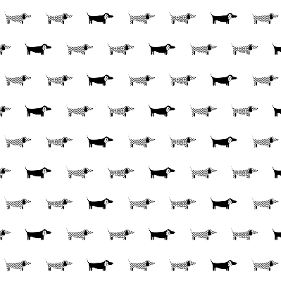 Estor enrollable para ventana con diseño de perros de tiro