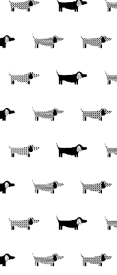 Estor enrollable para ventana con diseño de perros de tiro