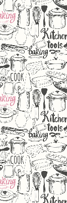 Estor enrollable con motivos para cocina