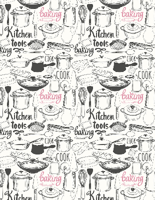Estor enrollable con motivos para cocina