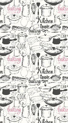 Estor enrollable con motivos para cocina
