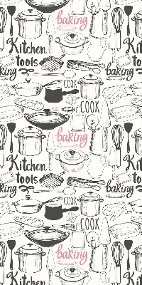 Estor enrollable con motivos para cocina