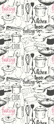 Estor enrollable con motivos para cocina
