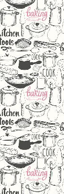 Estor enrollable con motivos para cocina