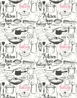 Estor enrollable con motivos para cocina