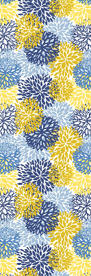 Modern roller blind con estampado de plantas pintadas