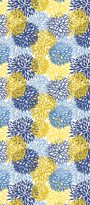 Modern roller blind con estampado de plantas pintadas