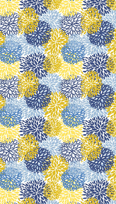 Modern roller blind con estampado de plantas pintadas