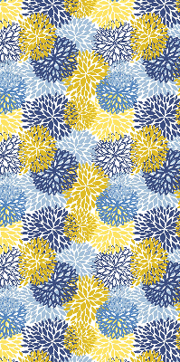 Modern roller blind con estampado de plantas pintadas