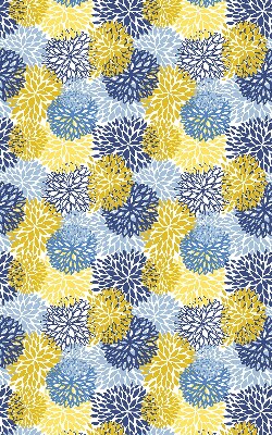 Modern roller blind con estampado de plantas pintadas