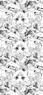 Estor enrollable para ventana con diseño de gatos