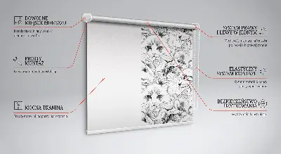 Estor enrollable para ventana con diseño de gatos
