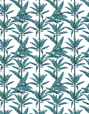Estor enrollable con estampado de hojas de palma