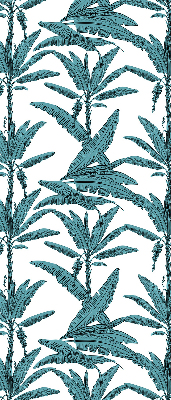 Estor enrollable con estampado de hojas de palma