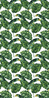 Modern roller blind con diseño de hojas exóticas