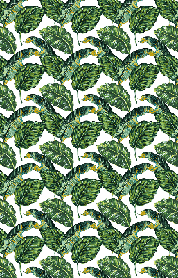 Modern roller blind con diseño de hojas exóticas