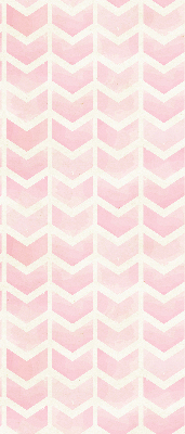 Estor enrollable con diseño de zigzags rosas
