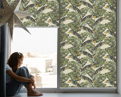 Modern roller blind con diseño de hojas