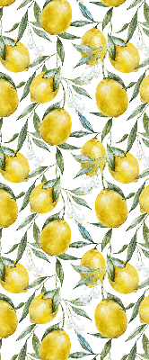 Estor enrollable para ventana con estampado de limones