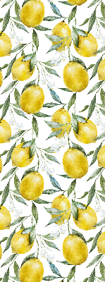 Estor enrollable para ventana con estampado de limones