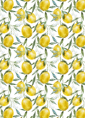 Estor enrollable para ventana con estampado de limones