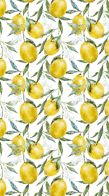 Estor enrollable para ventana con estampado de limones