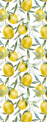Estor enrollable para ventana con estampado de limones