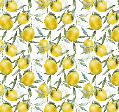 Estor enrollable para ventana con estampado de limones