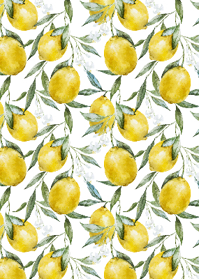 Estor enrollable para ventana con estampado de limones