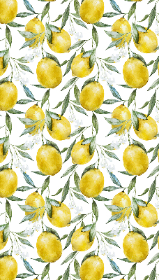 Estor enrollable para ventana con estampado de limones