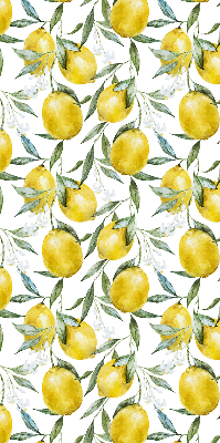 Estor enrollable para ventana con estampado de limones