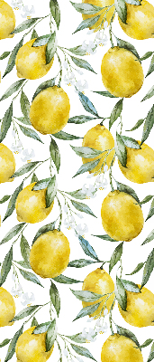 Estor enrollable para ventana con estampado de limones