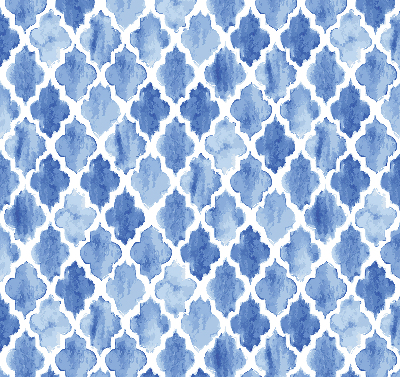 Modern roller blind con patrón pintado