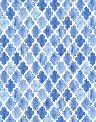 Modern roller blind con patrón pintado
