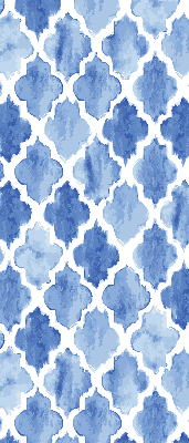 Modern roller blind con patrón pintado