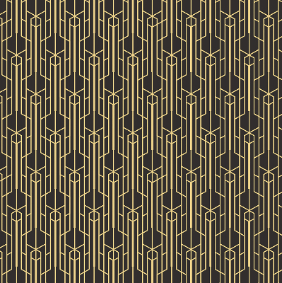 Modern roller blind con patrón amarillo