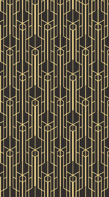 Modern roller blind con patrón amarillo