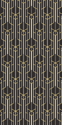 Modern roller blind con patrón amarillo