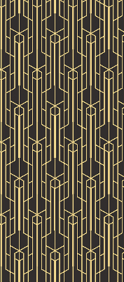 Modern roller blind con patrón amarillo