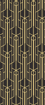 Modern roller blind con patrón amarillo