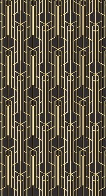 Modern roller blind con patrón amarillo