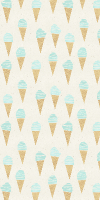 Estor enrollable con estampado de helado en cono